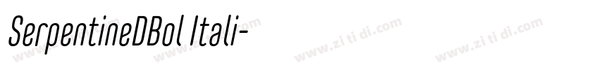 SerpentineDBol Itali字体转换